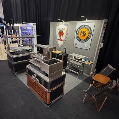 On the expo floor: The MS Creations and Return of the Red stand.