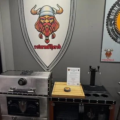 Oven braai by Return of the Red on the expo stand
